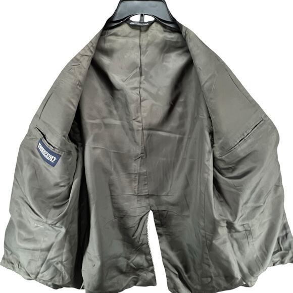 Lands End Sport Coat Jacket Mens 41R Gray Lambswool Tweed Lined Classic Business - Picture 3 of 16